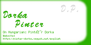 dorka pinter business card